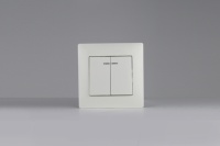 Interruptores de Pared LED de Diseño de Lujo, 2 Vías, 2 Botones, Clasificación IP21, 10A, con Marco de PC, Hechos en China