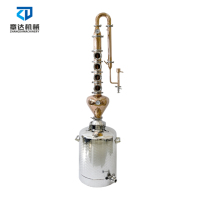 Appareil de distillation Moon Shine T2, colonne de distillation en cuivre, plaque à bulles avec reflux Procap