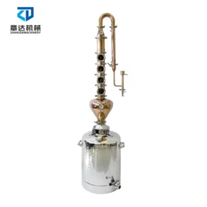 Appareil de <span class=keywords><strong>distillation</strong></span> Moon Shine T2, colonne de <span class=keywords><strong>distillation</strong></span> en cuivre, plaque à bulles avec reflux Procap - Product Image 5