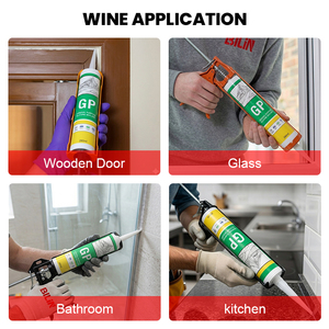 Sellador de <span class=keywords><strong>Silicona</strong></span> Acética BILIN GP Blanco <span class=keywords><strong>Antimoho</strong></span> de un Componente para Carpintería, Construcción, Baño, Cocina y Sanitarios - Product Image 5