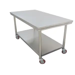 Wholesale Commercial Working Table Catering Restaurant Hotel Kitchen Stainless Steel Prep Work Table
