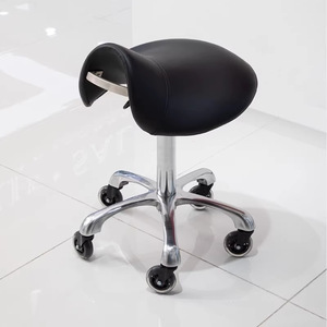 Silla de Masaje con Ruedas Ajustable, Taburete para Salón de Belleza, Silla para Sentarse, Altura Ajustable - Product Image 5