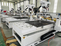 Machine de fabrication de portes de meubles et d'armoires en bois CNC avec changeur d'outils automatique, 8 outils ISO 30