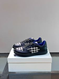 NEWDISCVRY Step Series Chaussures de <span class=keywords><strong>marche</strong></span> tendance à lacets légères confortables respirantes en cuir véritable avec semelle en caoutchouc Burberries - Product Image 5