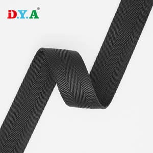 光滑黑色尼龙聚酯管状织带18毫米20毫米1 "2" 管状攀岩织带 - Product Image 4