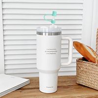 Capuchon de couverture de paille en silicone de 10mm Topper Pointes de paille anti-poussière à boire réutilisables Couvercles compatibles avec les accessoires de tasse de 40oz 30oz 20oz
