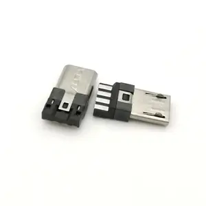 Extended micro usb b 4 pin 2 pin 5 pin V8 plug connector male type b micro male usb 2.0