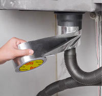 Ruban adhésif en aluminium pour l'étanchéité des conduits HVAC en tissu de fibre de verre haute température, pour l'étanchéité des conduits et des aérations de sèche-linge HVAC