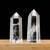 Vente en gros de tours de quartz clair naturel de haute qualité, 7-10 cm, pierre de guérison, Reiki, bricolage, pointe de cristal, obélisque énergétique, méditation