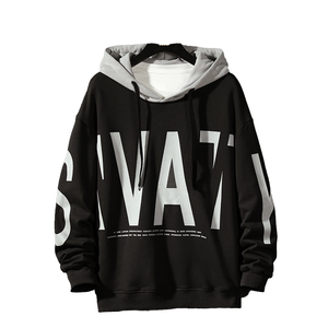 Veste à capuche oversize pour hommes classique Baseball imprimé Patchwork mince mode vente en gros coupe ample sweats à capuche personnalisable 2026 - Product Image 1