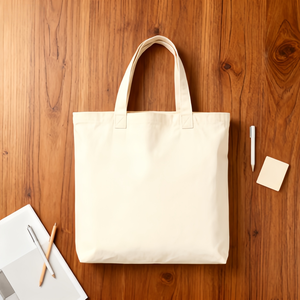 Bolsa de compras reutilizable de lona personalizada de gran capacidad con logotipo - Product Image 3