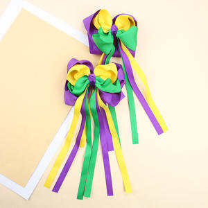 بيع بالجملة مخصص ماردي غرا شرابة قماش القوس كرنفال إكسسوارات - Product Image 6