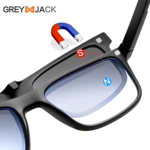 Monture de lunettes magnétiques Grey Jack en TR90, monture intégrale, verres polarisés anti-lumière bleue, lunettes de soleil unisexes, ensemble de miroirs - Product Image 3