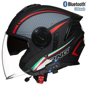 <span class=keywords><strong>Casco</strong></span> de Motocicleta Integral <span class=keywords><strong>Homologado</strong></span> 3C con Doble Visor y <span class=keywords><strong>Bluetooth</strong></span> para Llamadas Manos Libres, Ideal para Conducir Motocicletas - Product Image 4