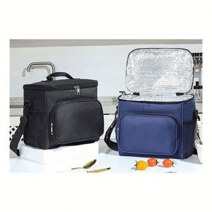 Leakproof Collapsible Insulated Cooler Bag Portable Foldable Soft Side Tote Hold With Adjustable Crossbody <b>Strap</b> Top <b>Clip</b> Handle - Product Image 1