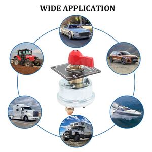 Panneau de montage noir 250A Interrupteur rotatif ON-OFF-ON Interrupteur principal de déconnexion de batterie en aluminium - Product Image 6