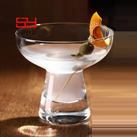 SUNYO - Vasos de Cristal Grueso Personalizados, Sin Plomo, Transparentes, Sin Tallo, para Cócteles, Margaritas, para Bares, Hoteles y Restaurantes