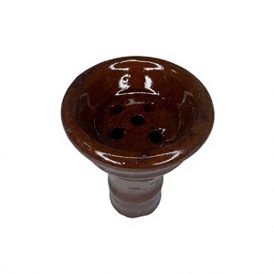 Accessoires pour chicha Khalil Maamoon - Tête de chicha en argile égyptienne émaillée 3,5 pouces (8,89 cm) - Product Image 3