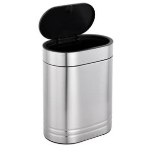 Thùng rác treo bằng thép không gỉ có nắp 4 lít thích hợp cho mặt bàn, thích hợp cho thùng rác nhỏ - Product Image 3