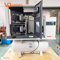 VERDES 5Kw 7.5Kw 11Kw 12Bar 15Bar 16Bar 30Bar 5Hp 10Hp Compresseur d'air médical à défilement silencieux sans huile Compresseurs d'air