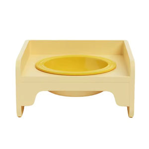 Comedero Plegable Redondeado Ecológico para Mascotas, Mesa de Comedor Desmontable y Enlazable para Perros y Gatos, con Tazón de Cerámica para Agua y Comida - Product Image 1