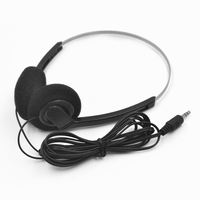 Casque filaire stéréo 3,5 mm le moins cher, écouteurs et casques musicaux en gros, écouteurs filaires pour avion, casque d'avion