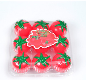Nouveau jouet TPR souple et collant en forme de nourriture simulée, mignon maïs et tomate, pour la décompression, nouveauté et farce, jouet tomate squishy - Product Image 5