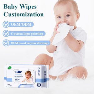 定制标签纯防护环保柔软无香无纺布材质婴儿湿巾独立包装清洁 - Product Image 3