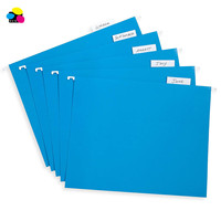 Venta Caliente: 25 Piezas/Caja, Carpetas de Archivo Colgantes Azules Tamaño Legal para Hogar y Oficina, Carpetas de Archivo Reforzadas con Papel, Codificadas por Colores