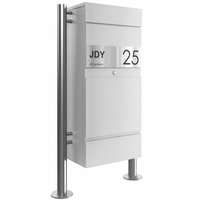 Boîte de livraison de colis extérieure JDY avec poteaux de support en acier inoxydable, robuste, autoportante, anti-vol