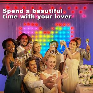 L thông minh Rèm chuỗi ánh sáng LED treo cổ tích Ánh sáng mô hình văn bản âm nhạc từ xa IP44 giáng sinh trang trí ngoài trời Dimmable ấm áp - Product Image 6