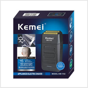 KEMEI KM-1102 Vente en gros à bas prix <span class=keywords><strong>Rasoir</strong></span> électrique <span class=keywords><strong>rechargeable</strong></span> pour hommes <span class=keywords><strong>Rasoir</strong></span> pop-up - Product Image 6