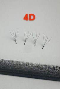Pestañas de Dragón al por Mayor, Pre-fabricadas en 3D-6D, Estilo W, Pelo Sintético, Pestañas Cónicas, Marca Privada, Extensiones de Pestañas Súper Suaves y Naturales - Product Image 4