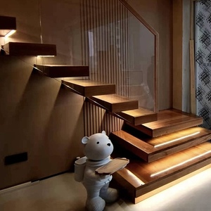 <span class=keywords><strong>Escalier</strong></span> suspendu moderne en bois pour intérieur, <span class=keywords><strong>escalier</strong></span> flottant, <span class=keywords><strong>escalier</strong></span> en L - Product Image 2