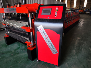 0,18 Full Hard Ibr y <span class=keywords><strong>Corru</strong></span> Roof Panel Máquina formadora de rollos Máquina para fabricar láminas para la fábrica DiXin de Sudáfrica - Product Image 2