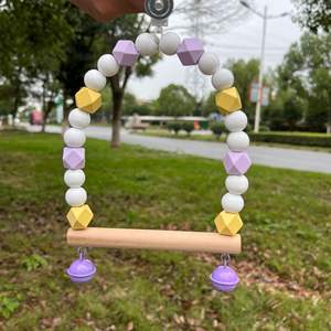 กรงนกไม้แกว่งชิ้นส่วนกรงนกของเล่นที่ยั่งยืนและเป็นมิตรกับสิ่งแวดล้อม - Product Image 4