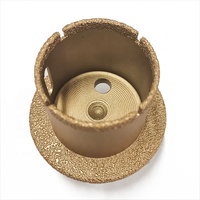 Tige ronde, tige triangulaire 45-65mm perçage sec/humide, scie cloche, foret diamant brasé sous vide, nouvel arrivage