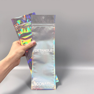 Sacs Ziplock Personnalisés en Mylar Transparent avec Fermeture Éclair sur 3 Côtés pour Cosmétiques et Pinceaux de Maquillage - Product Image 6