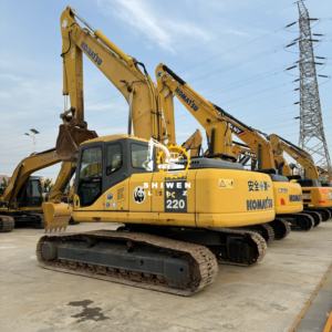 Meilleur prix, haute qualité, excavatrice sur chenilles d'occasion PC220-7, moteur d'origine japonaise, prix bas, engin de terrassement - Product Image 3