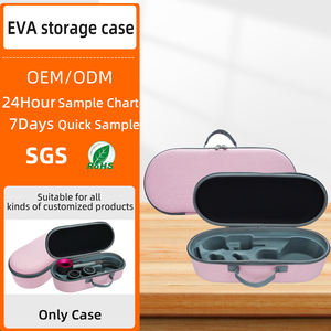 estuche de herramientas de viaje Eva de mano impermeable personalizado para cabello Carry Spin Curl Hair Eva Dryer Case Bag - Product Image 2