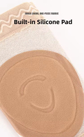 Genouillère de compression respirante personnalisée avec coussinet en silicone pour la danse sur barre et la pole dance