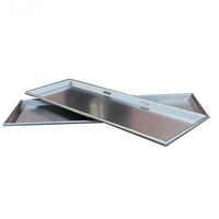 Plateau de rangement pour corps en acier inoxydable avec poignée et trous de fixation pour usage en morgue, modèle JZ-KLTP1, garantie à vie, marque JINZHONG