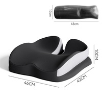 Coussin de siège ergonomique orthopédique en mousse à mémoire de forme, coussin de soutien pour soulager la douleur du coccyx et de la sciatique, pour chaise de bureau, siège de voiture