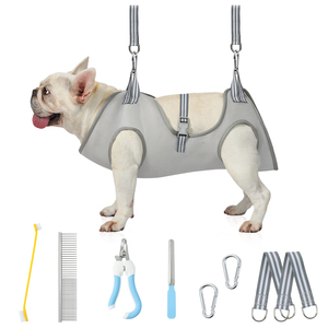 Kit Amaca per Toelettatura Cani Senza Stress, Imbracatura Sicura per Taglio Unghie, Cinghie Regolabili, Cura Veterinaria Domestica - Product Image 1