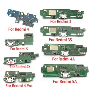 Pièces de téléphone portable, carte de Port de charge de remplacement pour Xiaomi Redmi 3 3S 4X 4A 5 5A 4 Pro, connecteur de Port de chargeur Pin Flex