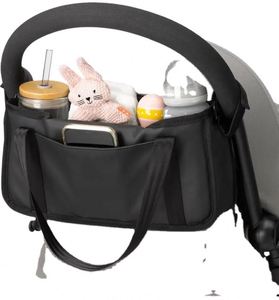 Organizador universal para cochecito con portavasos, bolsa para pañales, bolsa para teléfono desmontable y múltiples bolsillos, de fábrica BSCI. - Product Image 2