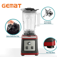 Mixeur Commercial Industriel 5L Nutri Juice Blender Machine Smoothie Power King Haute Vitesse