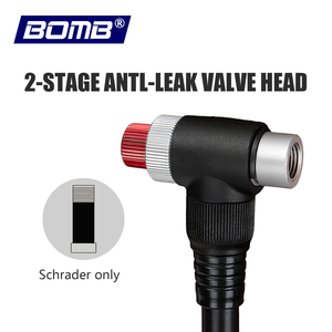 Bomba de Aire para Bicicleta BOMB, 300 Psi, Alta Presión, Válvula Schrader y Presta, para Horquilla Delantera y Suspensión Trasera, con Manómetro - Product Image 4
