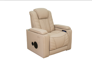 Ensemble de canapés inclinables intelligents en cuir PU 3+<span class=keywords><strong>2</strong></span>+1 <span class=keywords><strong>places</strong></span> avec massage, cadre métallique extensible et porte-gobelets LED - Product Image 6