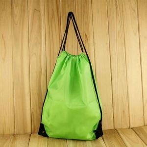 ออกแบบโลโก้ตามสั่ง กระเป๋าของขวัญแบบมีเชือกผูก ทำจากไนลอนรักษ์โลก ดีไซน์ทันสมัย กันน้ำ  กระเป๋าผ้าโพลีเอสเตอร์แบบมีเชือกผูก - Product Image 3